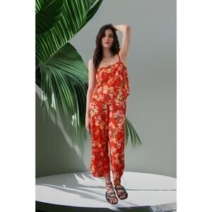 NWT - Zara Floral Printed Wide Pants Size: S